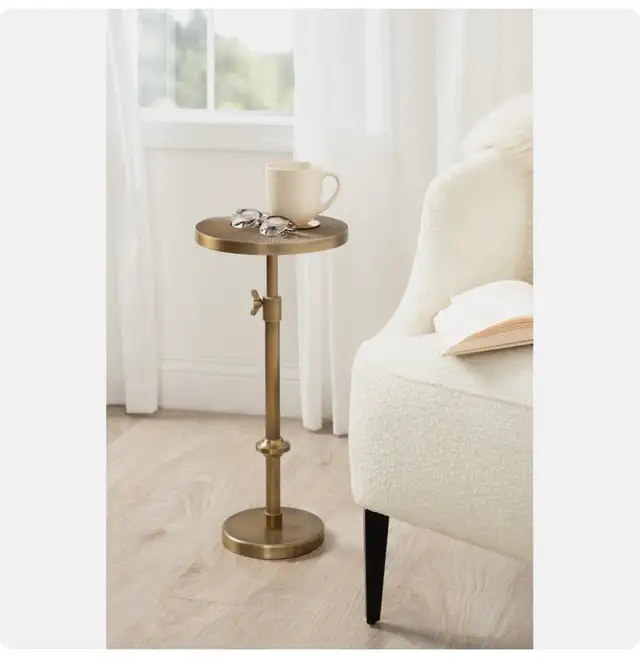 Hansjochen Sunburst Adjustable Accent End Table in Other Tables in Oshawa / Durham Region - Image 2