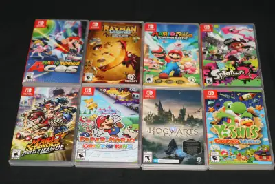 AUTHENTIC NINTENDO SWITCH GAME CASES NO GAMES INCLUDED JUST OFFICIAL CASES WITH ORIGINAL ARTWORK TO...