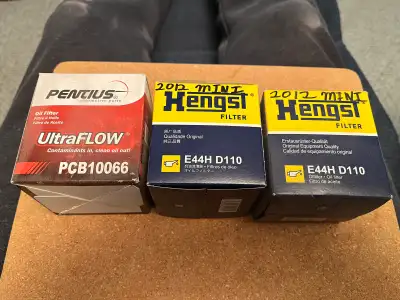3 Oil filters and thermostat for 2012 mini countryman