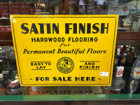 Satin Finish flooring sign 