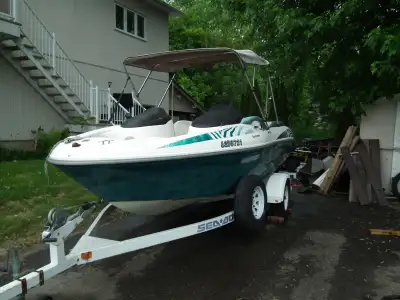 twin 787 motors, 150 compression across all 4 cyls. Runs good except for one motor hard to start, ne...