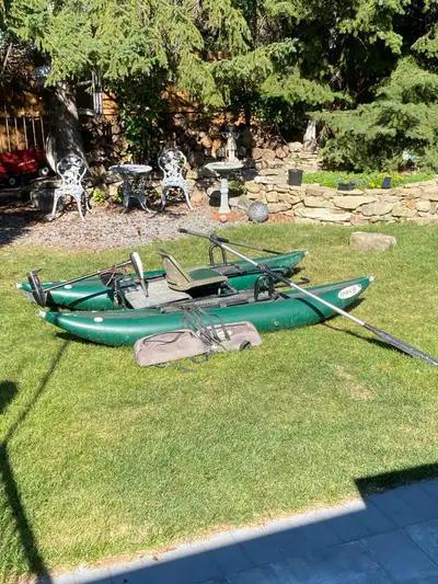 A 9' Fish Cat Panther pontoon fly fishing boat in excellent used condition. See pictures for conditi...