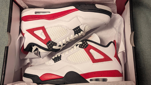 Mens Size 11 Air Jordan 4 Red Cement - Brand New, Authentic in Men's Shoes in City of Toronto - Image 2