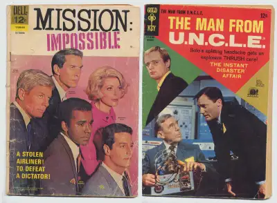 2 COMICS 1968 * MISSION IMPOSSIBLE & THE MAN FROM U.N.C.L.E., View more