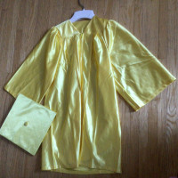 NEW - The Graduate Costume- Cap & Gown - Yellow