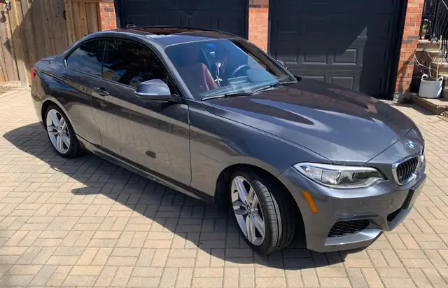 2016 BMW 228i - 55,240KM Mineral Grey Metallic with Red Interior in Cars & Trucks in City of Toronto - Image 2