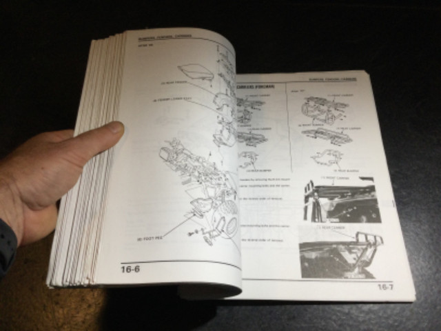 1986-1989 Honda TRX350 Fourtrax 4x4 TRX350D Foreman 4x4 Manual in Non-fiction in Parksville / Qualicum Beach - Image 3