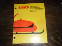 Bosch Small Engine fast Moving Parts Snowmobile manual 1975 1976