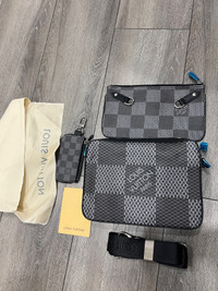 Louis Vuitton Mens 3-Piece Side Bag