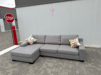 Free Delivery/ Gluckstein Sectional grey Couch Sofa Lshape Moder
