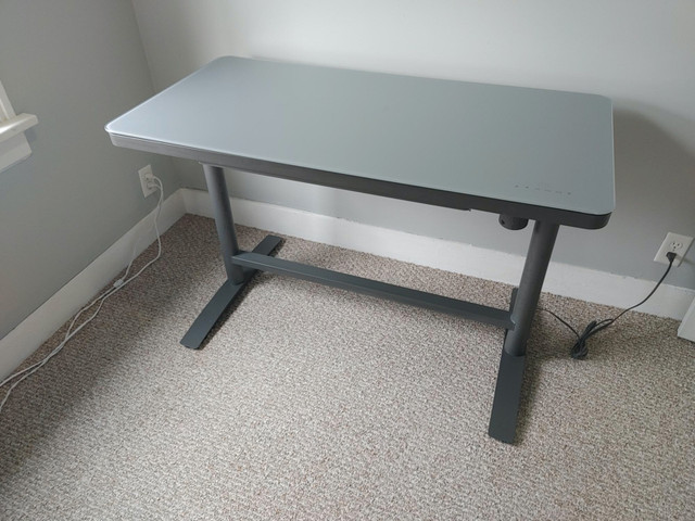 Grey Height Adjustable Electric Desk in Desks in Annapolis Valley - Image 3