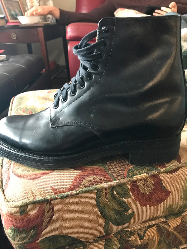 Black leather police combat boot brand new condition size 12 in Men's Shoes in Peterborough - Image 2