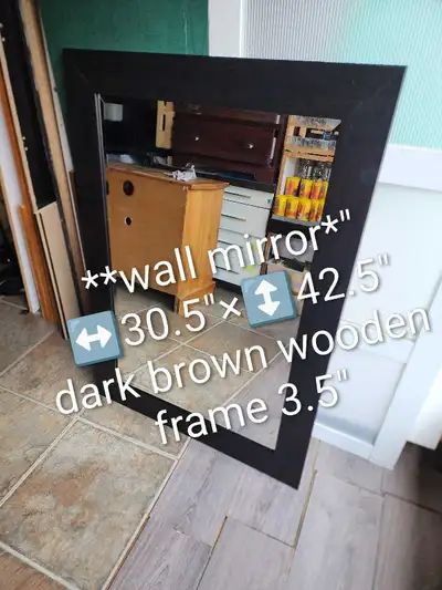 Wall Mirror ↔️30.5"×↕️42.5" ***Brand New*** nice quality Glass#s, View more