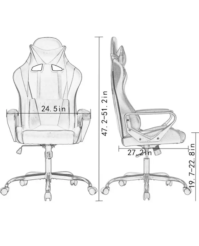 EUREKA Ergonomic Gaming Desk and Chair Set (CAN DELIVER) in Desks in Ottawa - Image 7