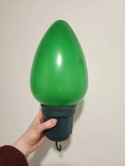 Green Christmas bulb Decoration with hook, View more
