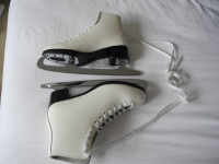 Ladies white figure skates