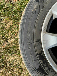 Toyota Camry all season tires on rims