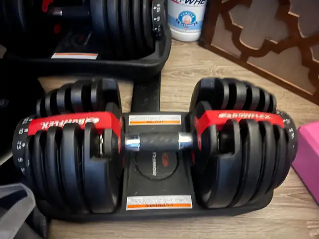PAIR OF BOWFLEX ADJUSTABLE DUMBELLS.482731382004797441