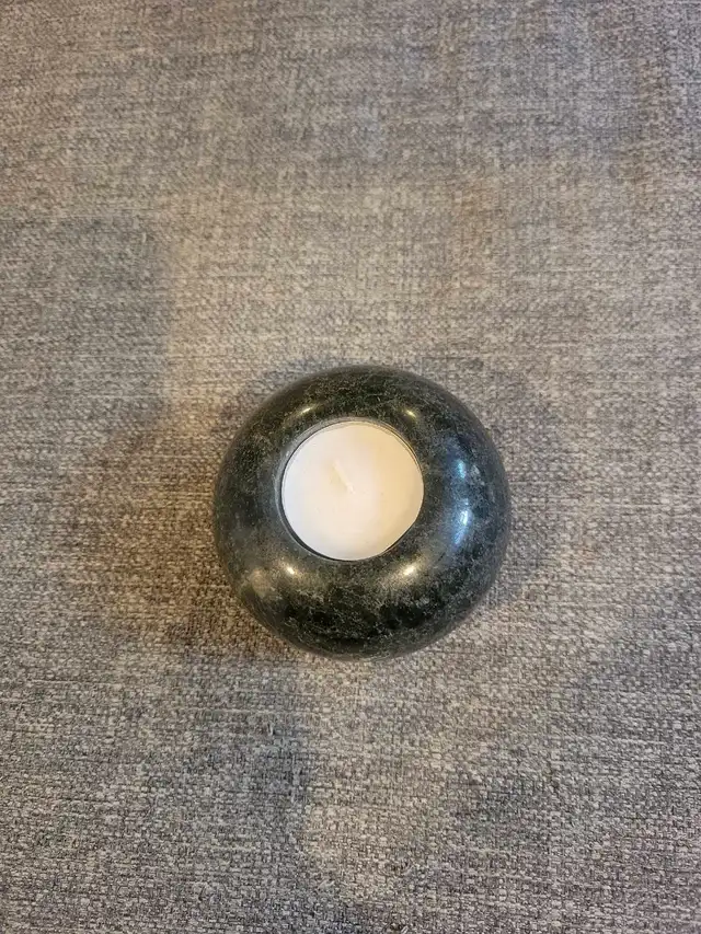 Vintage Green stone Candle Holder63694106963073120