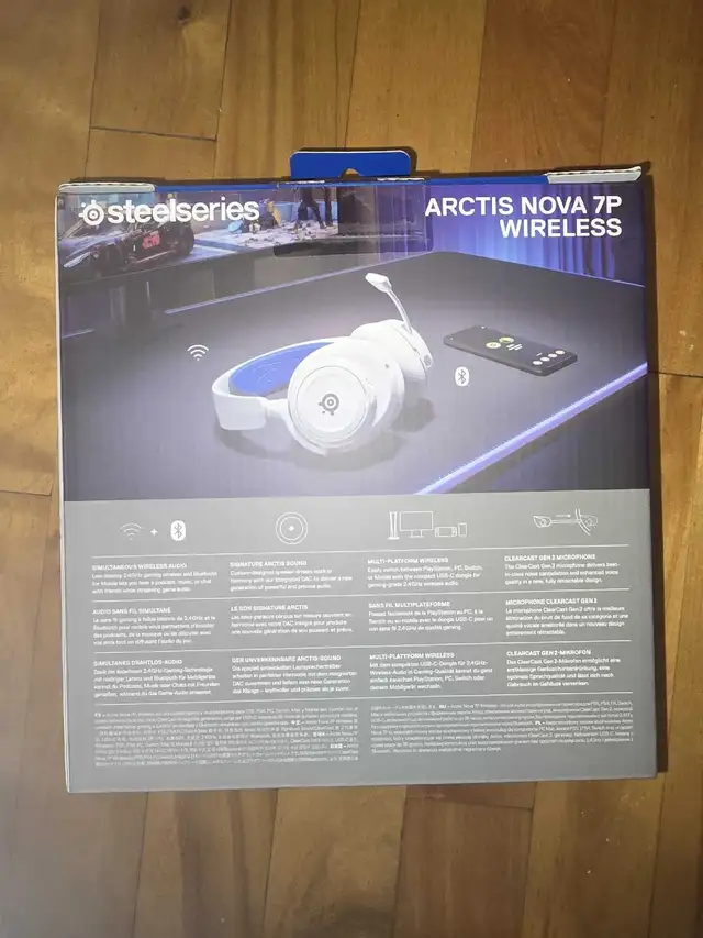SteelSeries Nova 7P wireless headphones PS5 PC Nintendo Switch in Sony Playstation 5 in City of Montréal - Image 3
