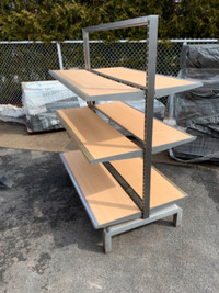 gondola commercial storage shelf rack on wheels