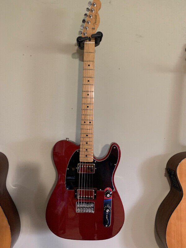 (Reduced) 2014 Fender black top telecaster HH (MIM), used for sale  
