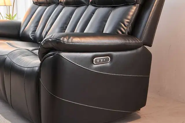 Modern 3-Piece Reclining Set – Power Headrest, Footrest, USB  in Couches & Futons in Laval / North Shore - Image 10