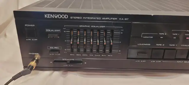KENWOOD KA-87 INTEGRATED STEREO AMPLIFIER in Stereo Systems & Home Theatre in Mississauga / Peel Region - Image 3