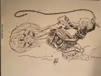 Ghost Rider original art sketch