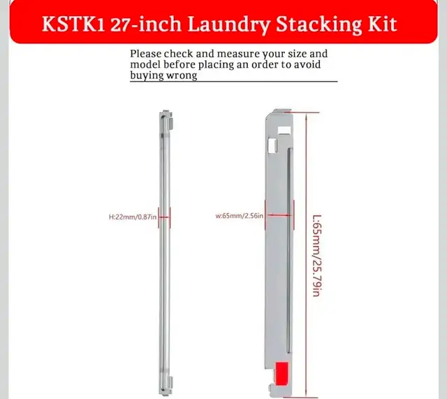 Laundry Stacking Kit in Washers & Dryers in Oshawa / Durham Region - Image 3