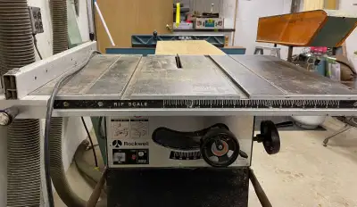 Vintage American Rockwell 9" Cabinet Table Saw Model 34-580, View more