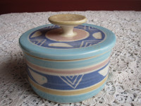 Very Unique Pottery Jar With Lid
