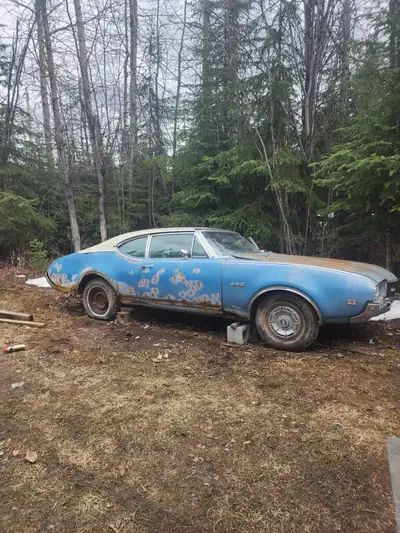 Looking for a project car…Just imagine how beautiful she could be again! 1968 Oldsmobile Cutlas 442...