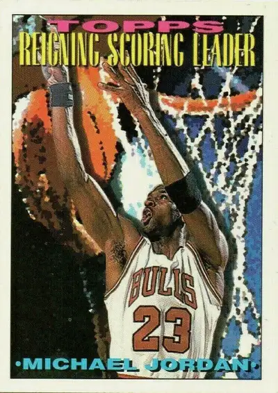 MICHAEL JORDAN 1993-1994 TOPPS REIGNING SCORING LEADER #384, View more