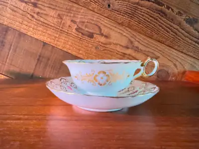 Henry Morgan & Co Rose and Gold Teacup Set, View more