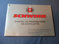 SCHWINN BICYCLE OWNER'S MANUAL-BMX-2003-52 PAGES-ENGLISH/FRENCH