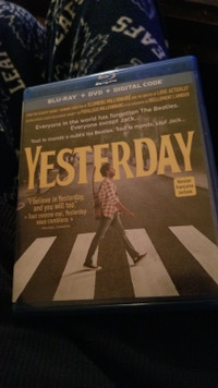 BLU RAY MOVIE YESTERDAY WATCHED ONCE