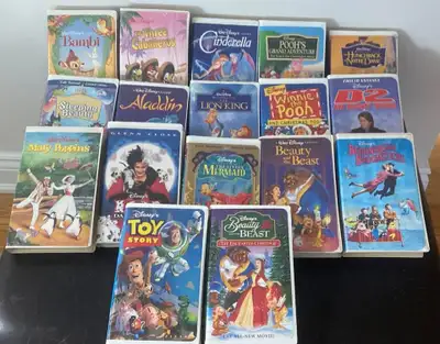 17 Vintage VHS Disney Movies plus 2 Bonus Movies- Like New!, View more