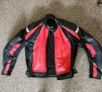 Leather Motorcycle Jacket Speed& Strength