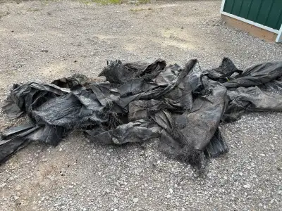 Good amount of used filter cloth Good shape Variety of lengths 10 plus pieces