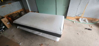 Twin bed Memory cotton mattress and bed frame