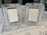 2 Crystal Clear Signature Picture Frames