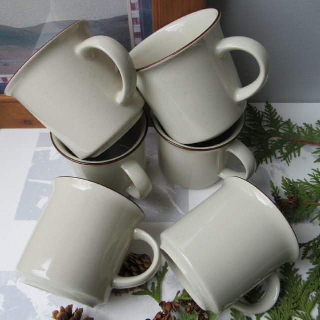 Stoneware 6 Mugs by Carla, Japan in Kitchen & Dining Wares in Prince George - Image 4