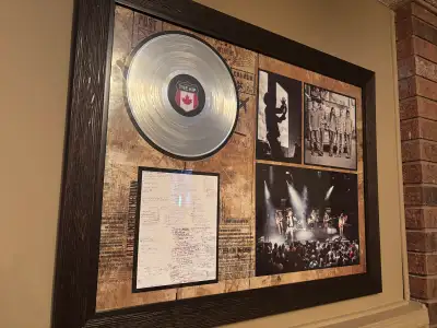Tragically Hip wood framed Picture 40x31 , View more