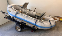 NRS Fishing Boat/Raft with trailer