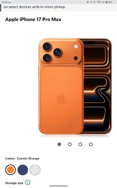 Iphone 17 Pro Max 256GB Brand New! Unlocked , View more