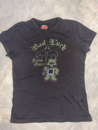 Women's Bad Luck Care bear T-shirt-Size Small