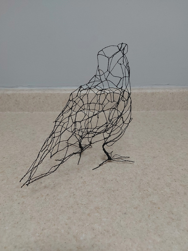 Wire Crow Art Sculpture  in Arts & Collectibles in Kingston - Image 4