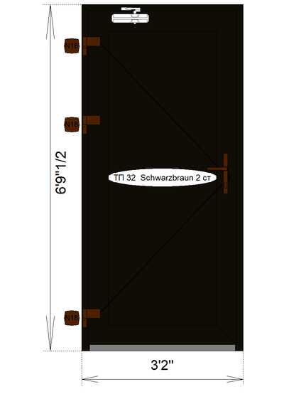 Back Door – Black Exterior / White Interior | Premium European, View more