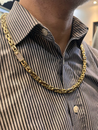 Byzantine chain 10k solid with diamond lock  City of Toronto Toronto (GTA) Preview